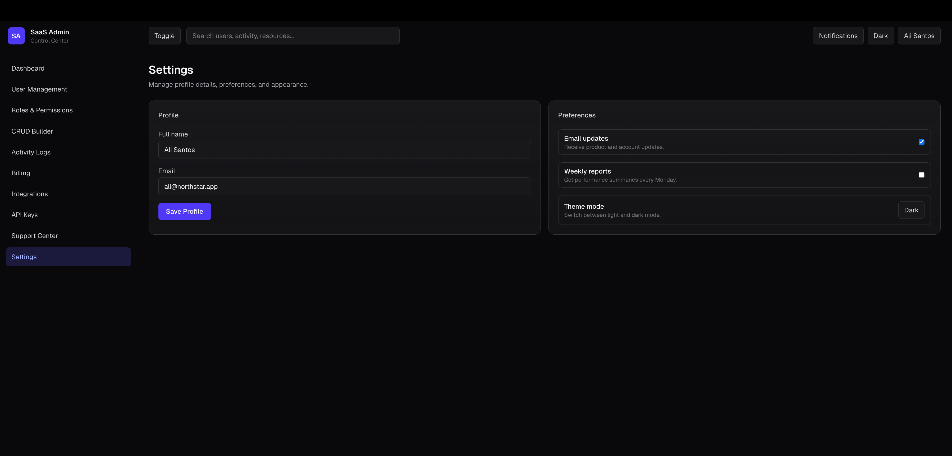 OpsCore - Multi-tenant SaaS — screenshot 11 of 11