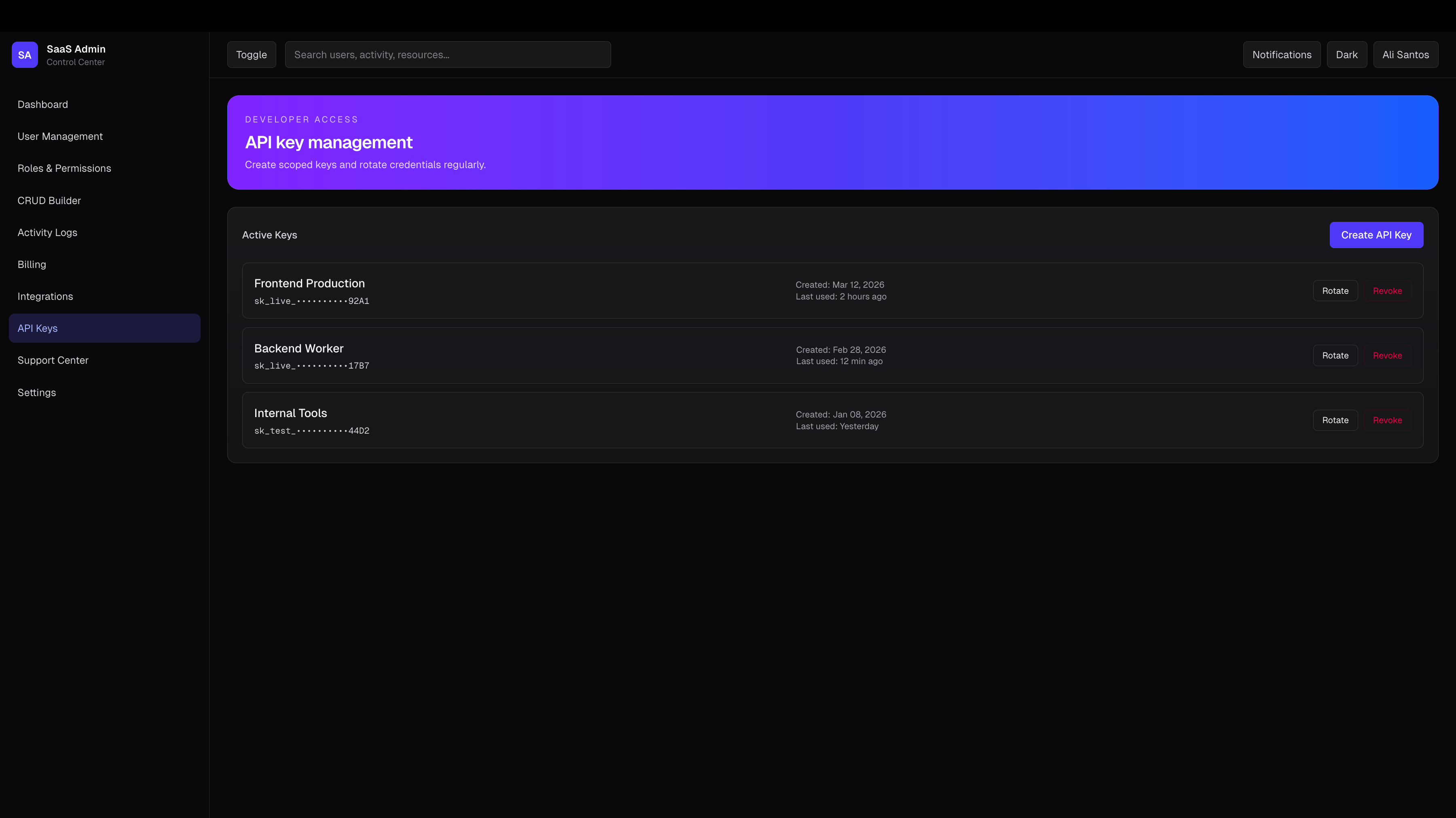 OpsCore - Multi-tenant SaaS — screenshot 9 of 11